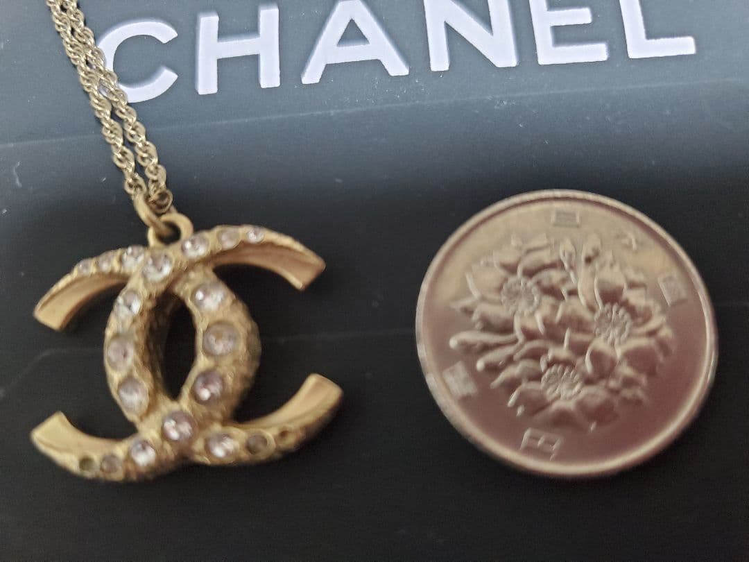 美品、CHANEL ダブルCロゴ ネックレス