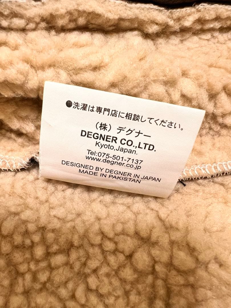 DEGNER フェイクムートン　バイクジャケット　レディース