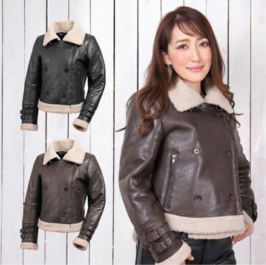 DEGNER フェイクムートン　バイクジャケット　レディース