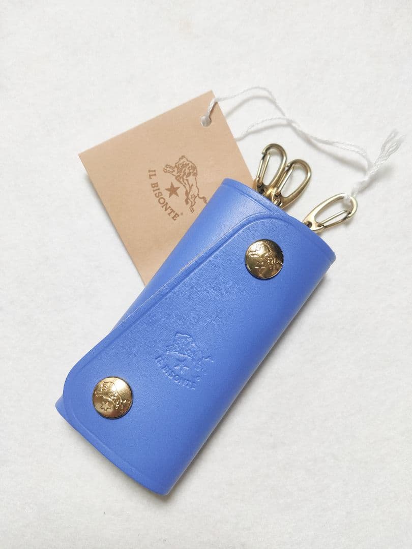【限定色】イルビゾンテ 4連キーケース キーホルダー コバルトブルー