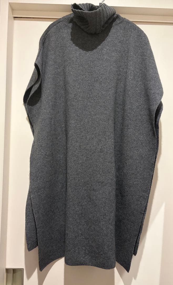 【タグあり】Na.e Wool Poncho グレー