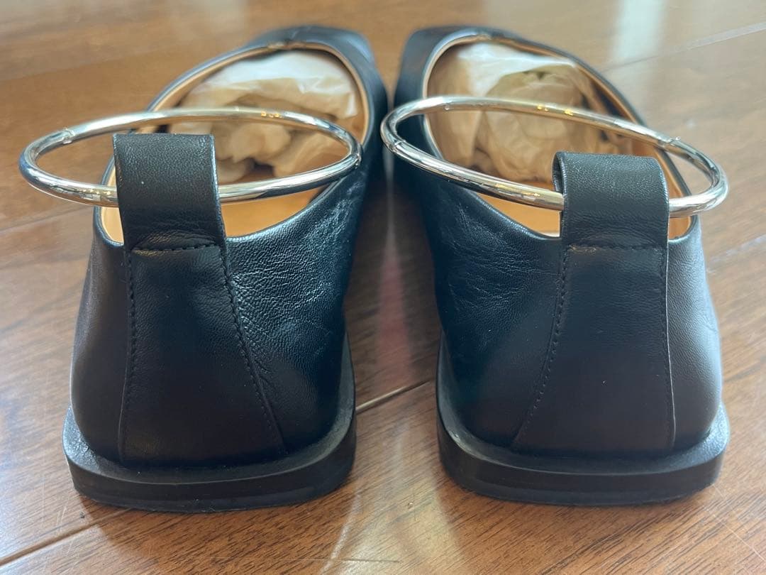 JlL SANDER ジルサンダー バレリーナ　バレーシューズ　37 シルバー