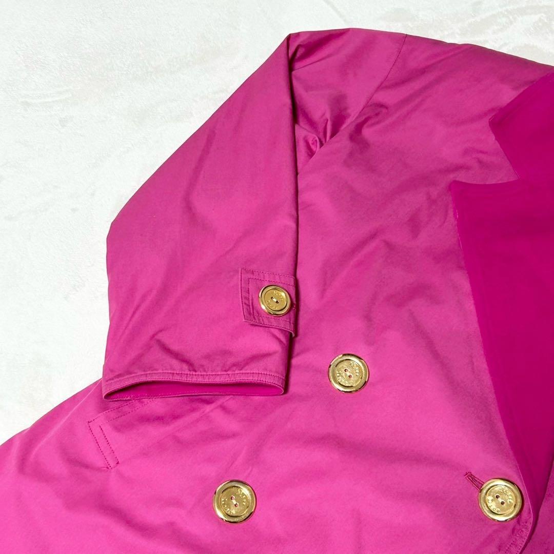 ミスディオール　ショートトレンチコート　ダブル　金ボタン　ピンク　ジャケット