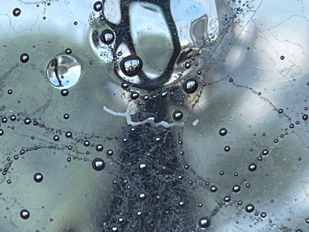 glass atelier えむに　氷の器　皿