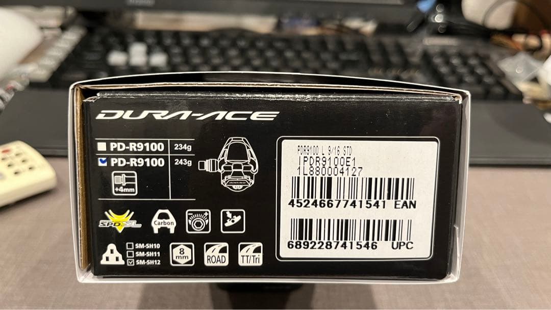 DURA-ACE PD-R9100(+4mm軸) ペダル SPD-SL