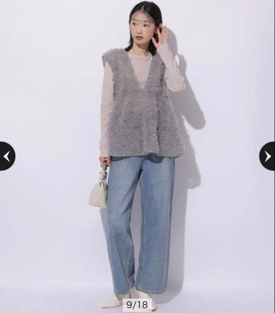 Mystradaデコラチュールブラウス グレー 36 Sサイズ