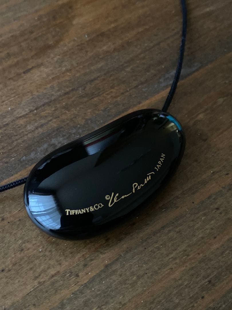 ☆廃盤品/極美品☆ Tiffany ティファニー ビーン ネックレス 黒漆堅木