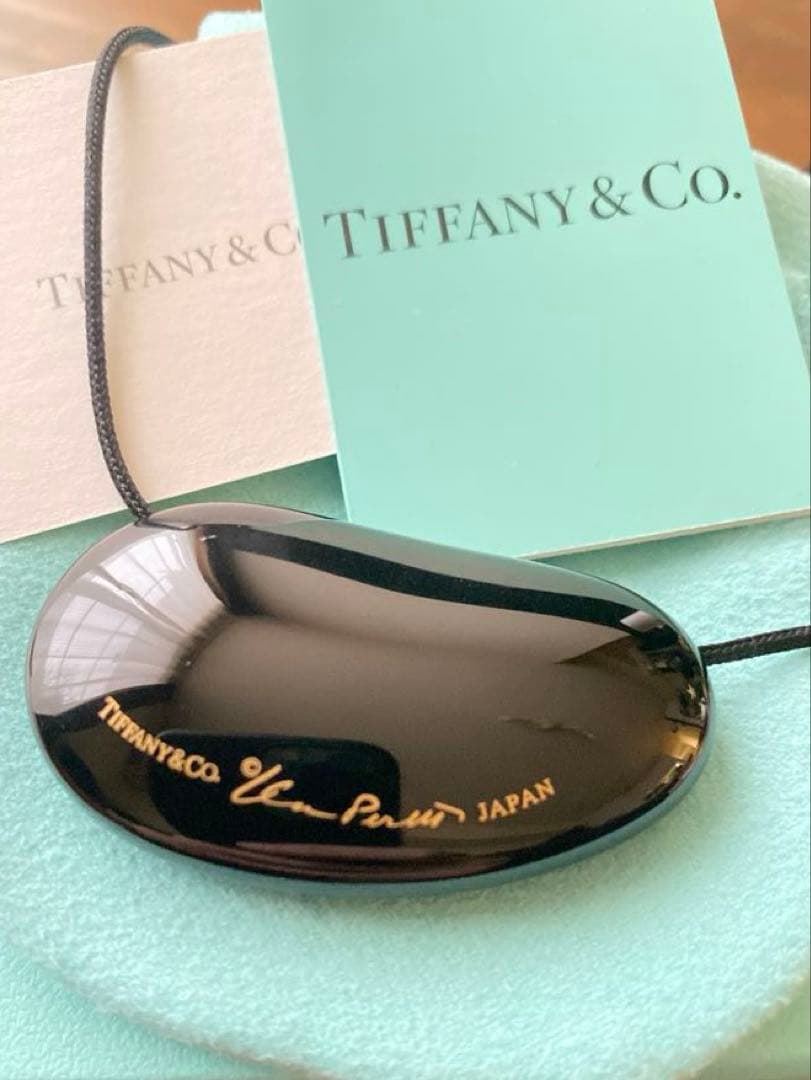 ☆廃盤品/極美品☆ Tiffany ティファニー ビーン ネックレス 黒漆堅木