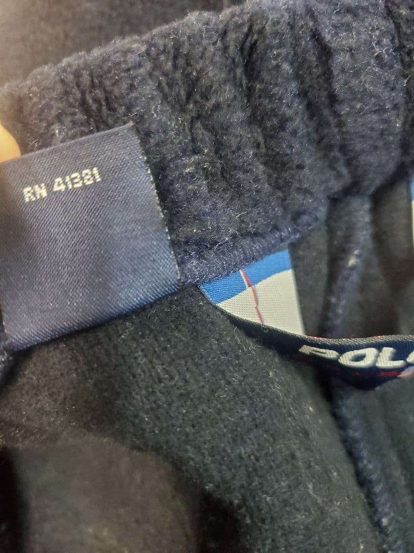 90s〜00s POLO SPORT フリースボアパンツ ネイビー M ナイガイ