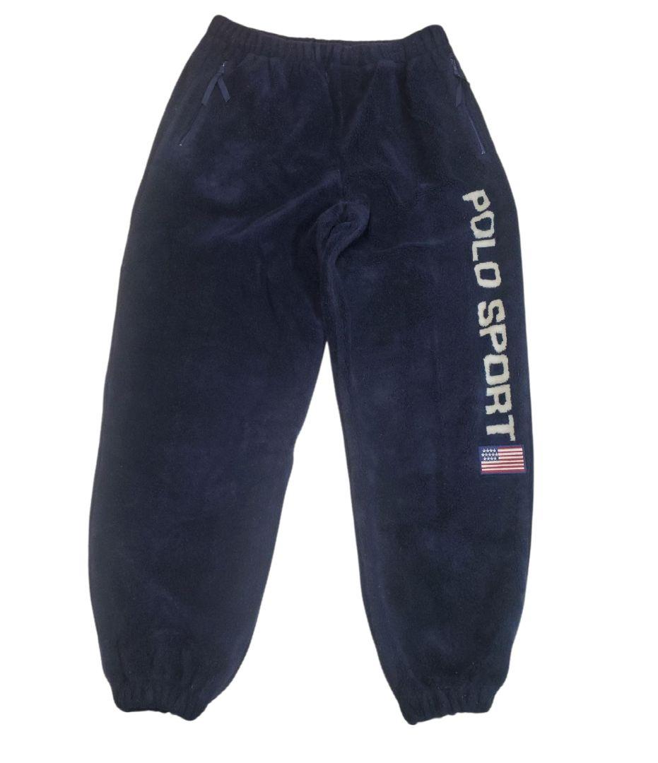 90s〜00s POLO SPORT フリースボアパンツ ネイビー M ナイガイ