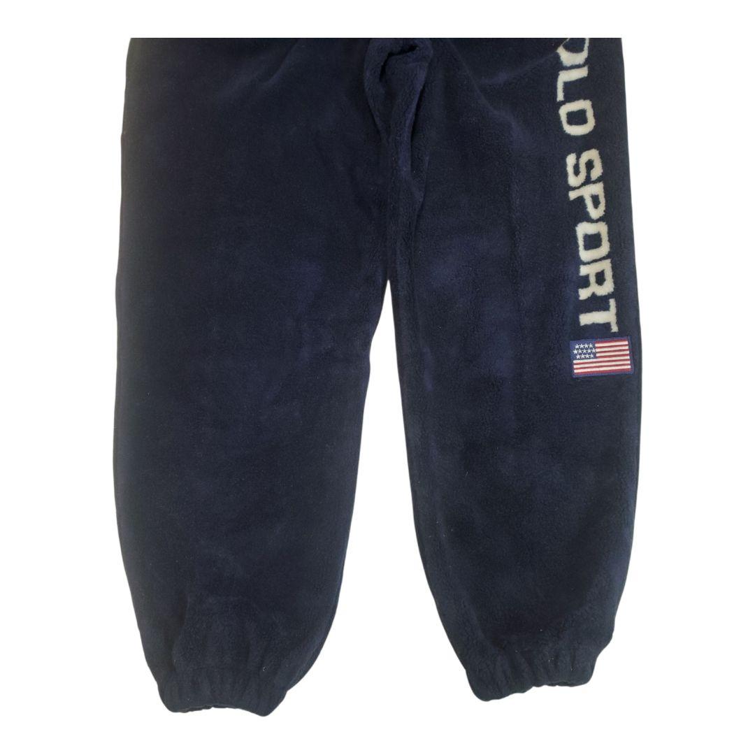 90s〜00s POLO SPORT フリースボアパンツ ネイビー M ナイガイ