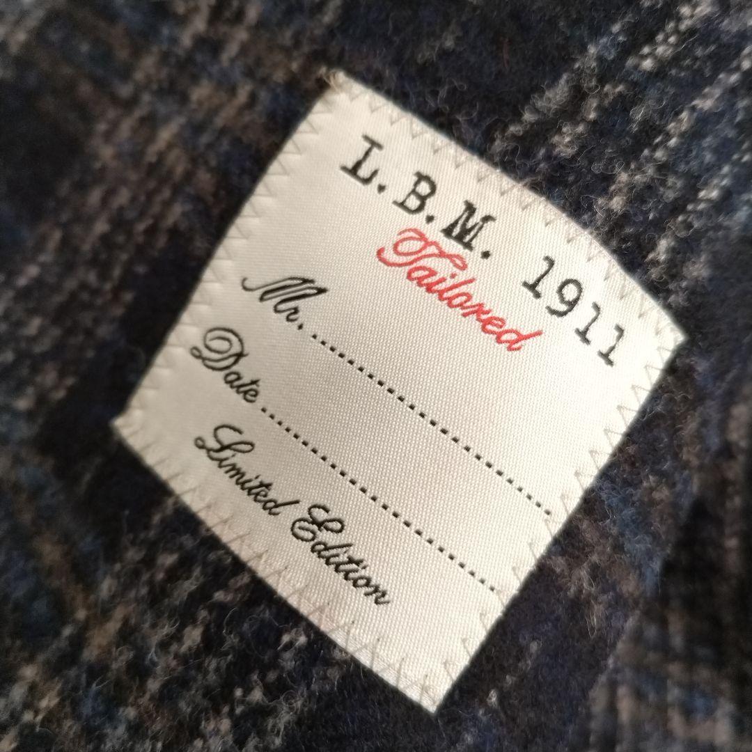 美品　ルビアム テーラードジャケット チェック アンコン仕立て ネイビー　М