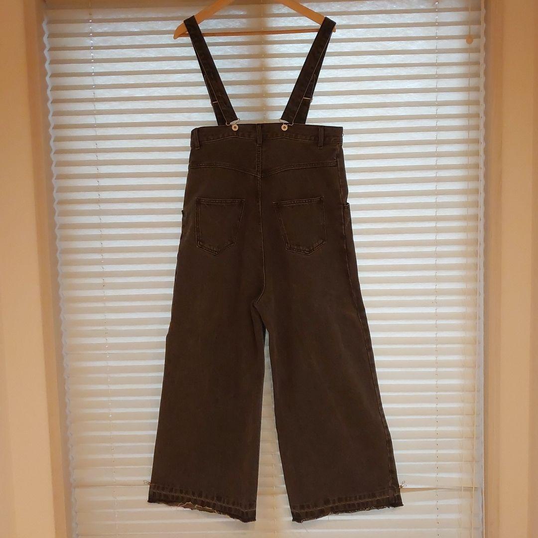 【DOUDOU】ブラックデニム サロペット オーバオール Fサイズ