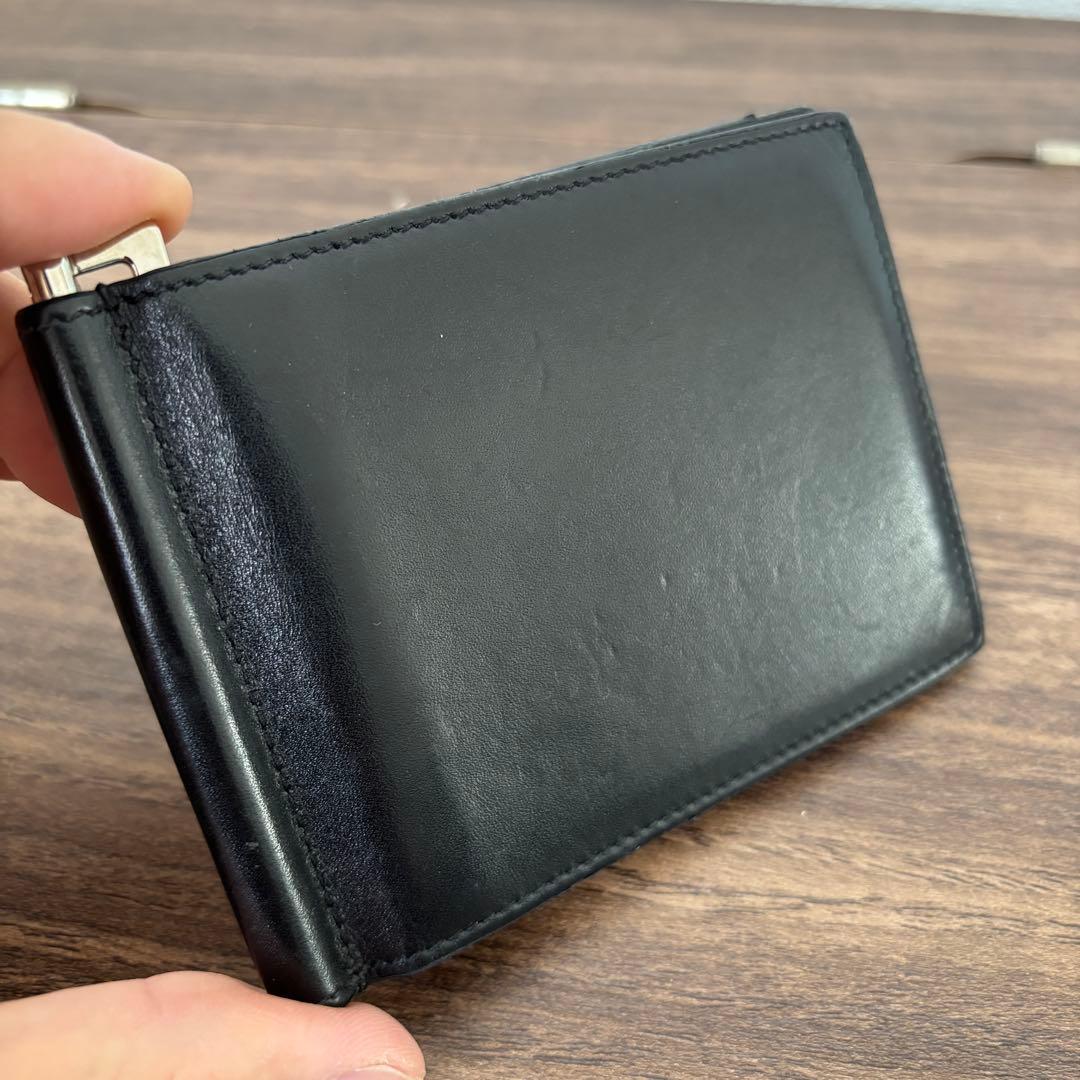 SAINT LAURENT サンローラン マネークリップ レザー ブラック