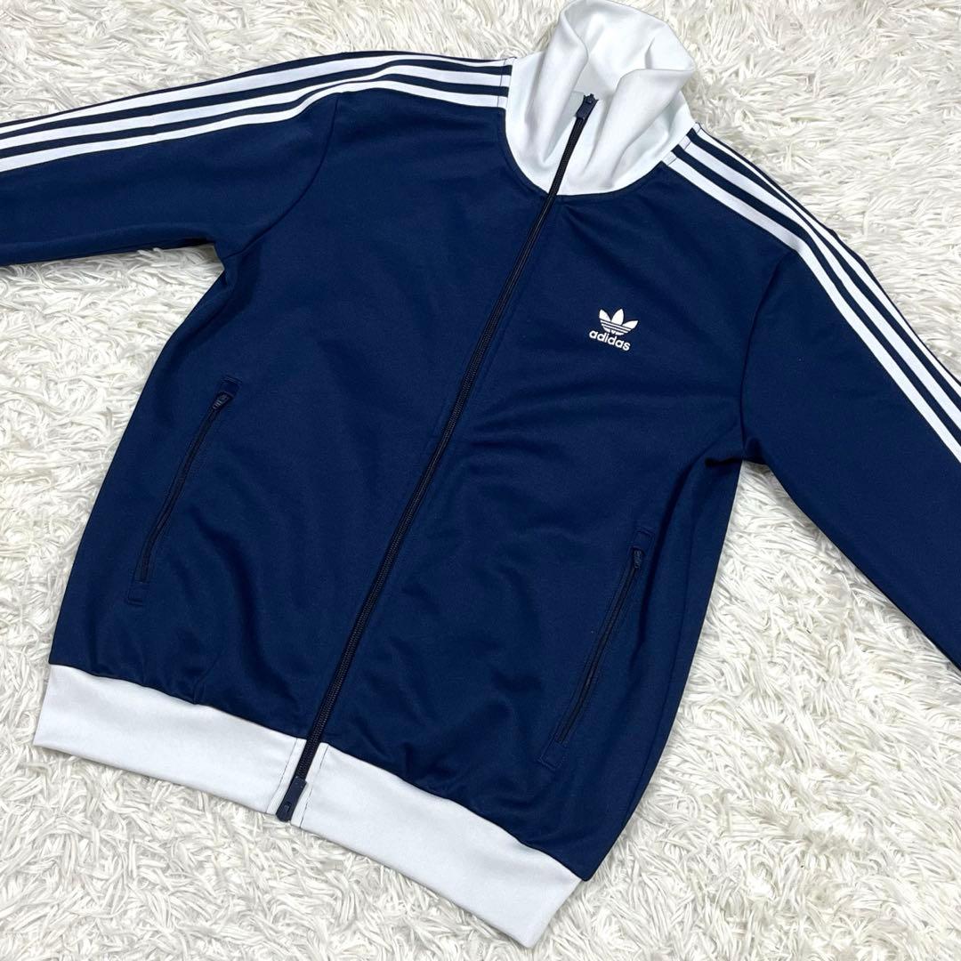 アディダス オリジナルス トラックジャケット ジャージ ネイビー XLサイズ