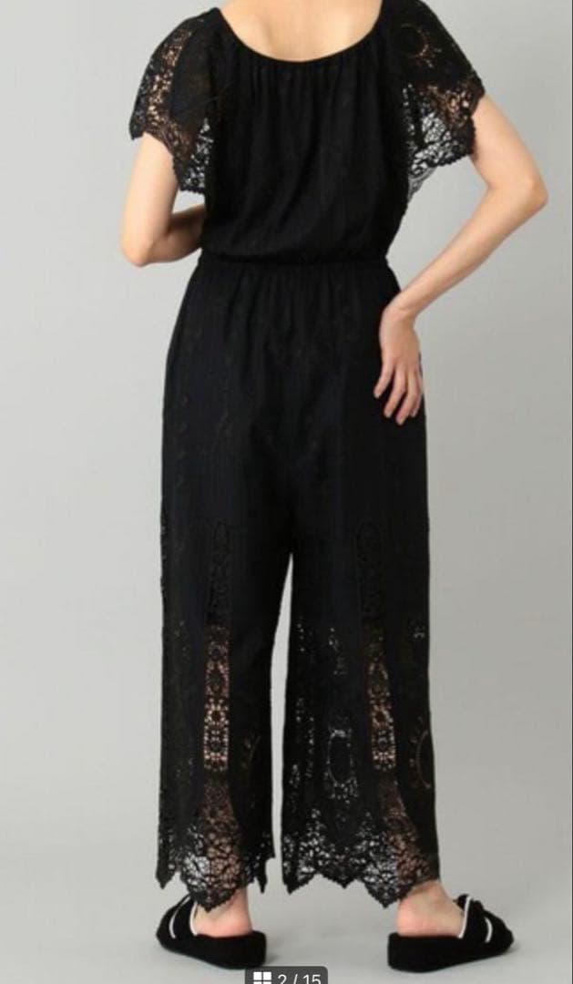 いちご　GRACE CONTINENTAL カットワーク　サロペット