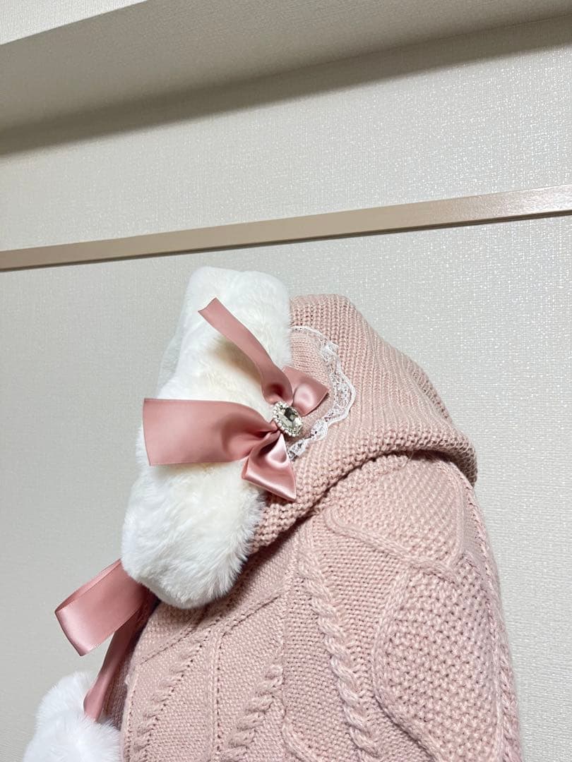 アンクルージュ　ポンチョ　ピンク　M