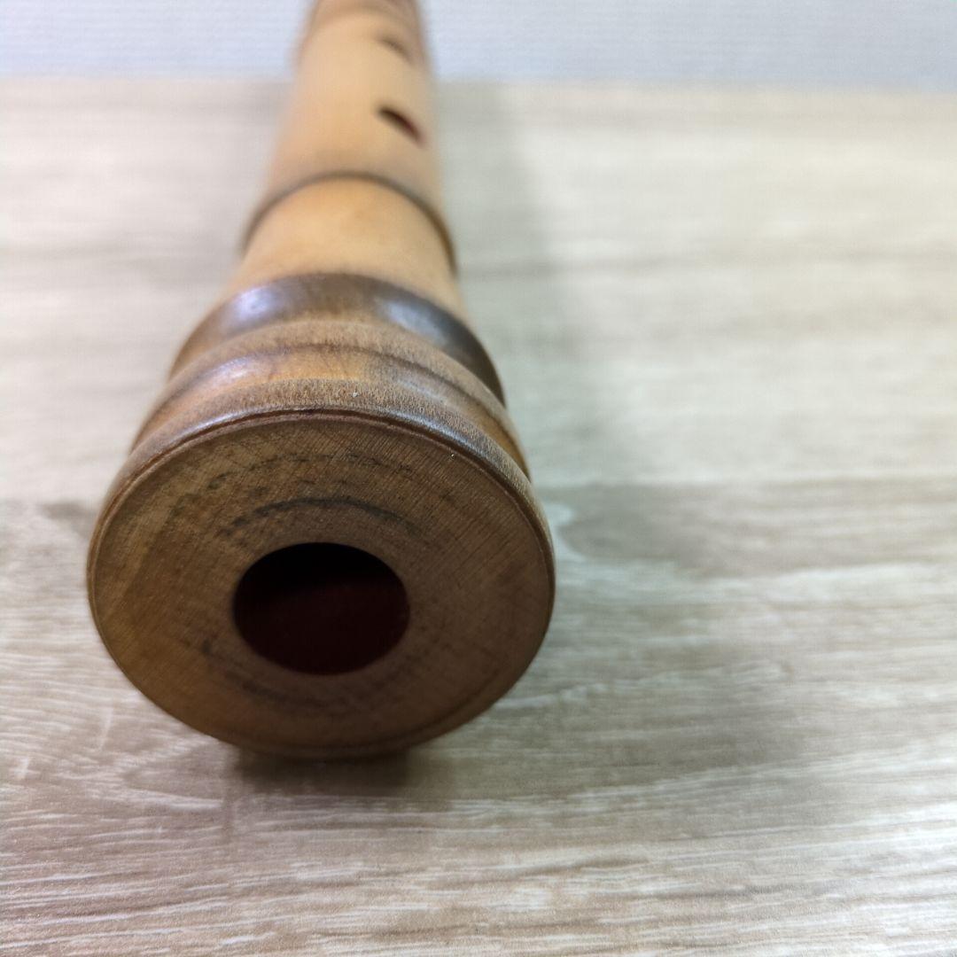木製尺八 10号 横山勝也監製 虚竹 琴古流 一尺八寸管