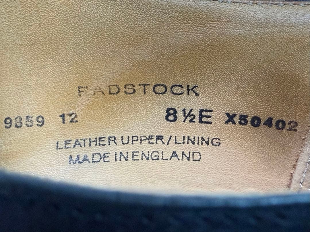 クロケット&ジョーンズ　ラッドストック　8.5E　ブラック　341ラスト