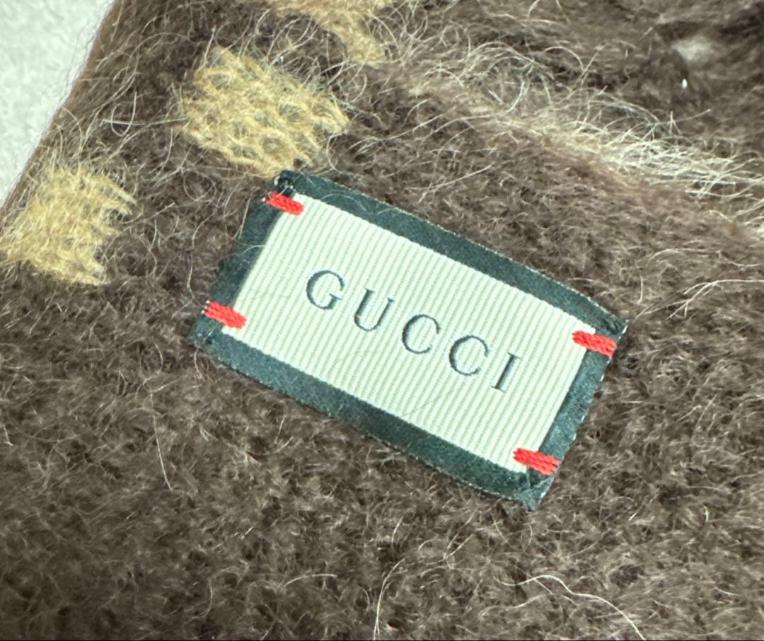里*実様 ★グッチ★GUCCI★GG モヘア ウール スカーフ★②