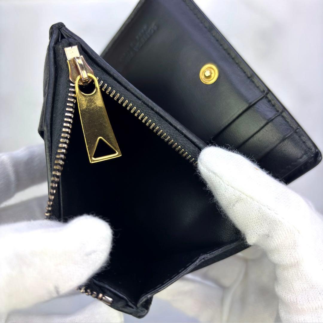 【極美品✨】BOTTEGA VENETA　コンパクト財布　2つ折り　カセット
