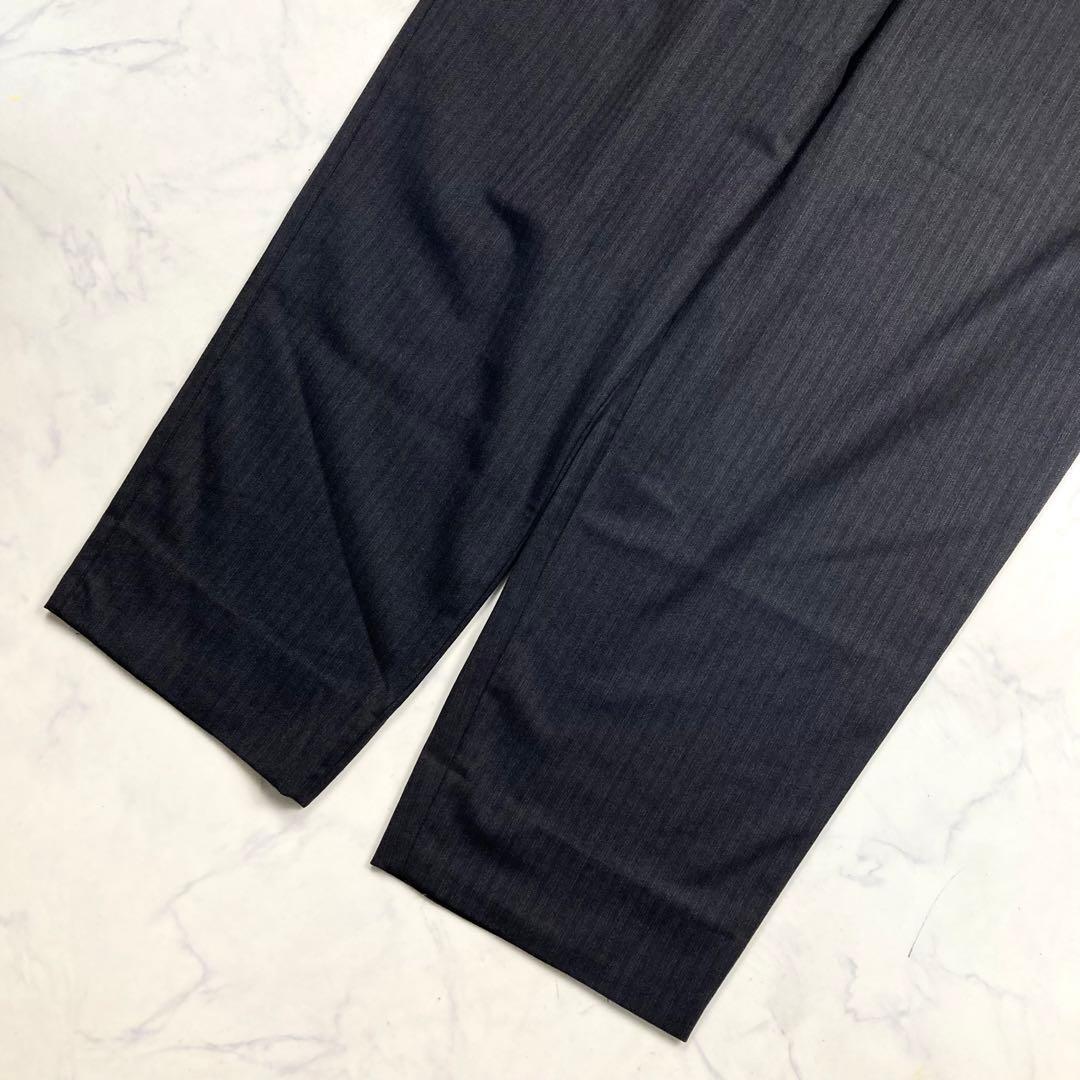 美品✨VERSACE ダブルスーツ セットアップ ストライプ 黒 Y2K