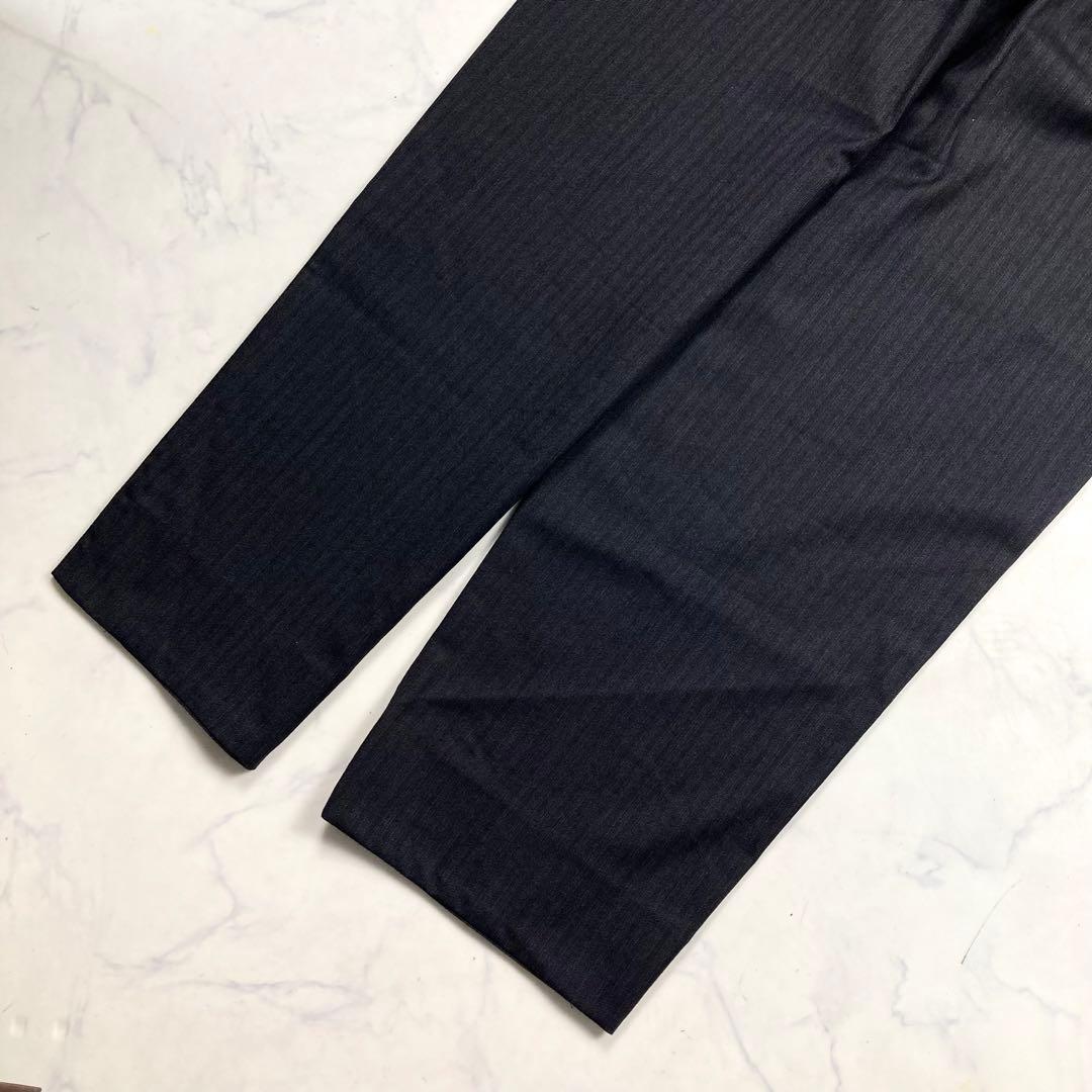 美品✨VERSACE ダブルスーツ セットアップ ストライプ 黒 Y2K