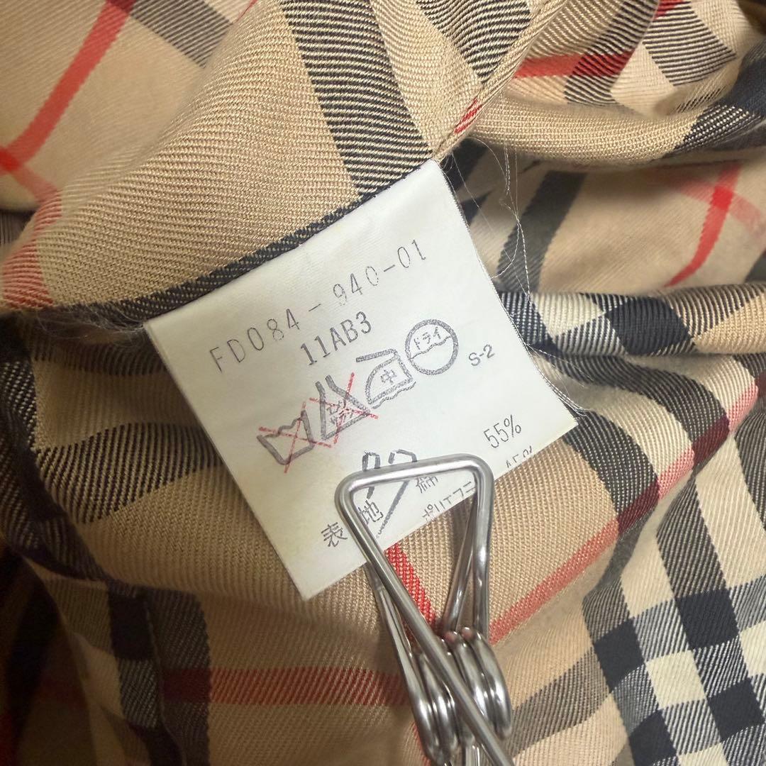 Burberry バーバリー ベージュ トレンチコート ステンカラー チェック
