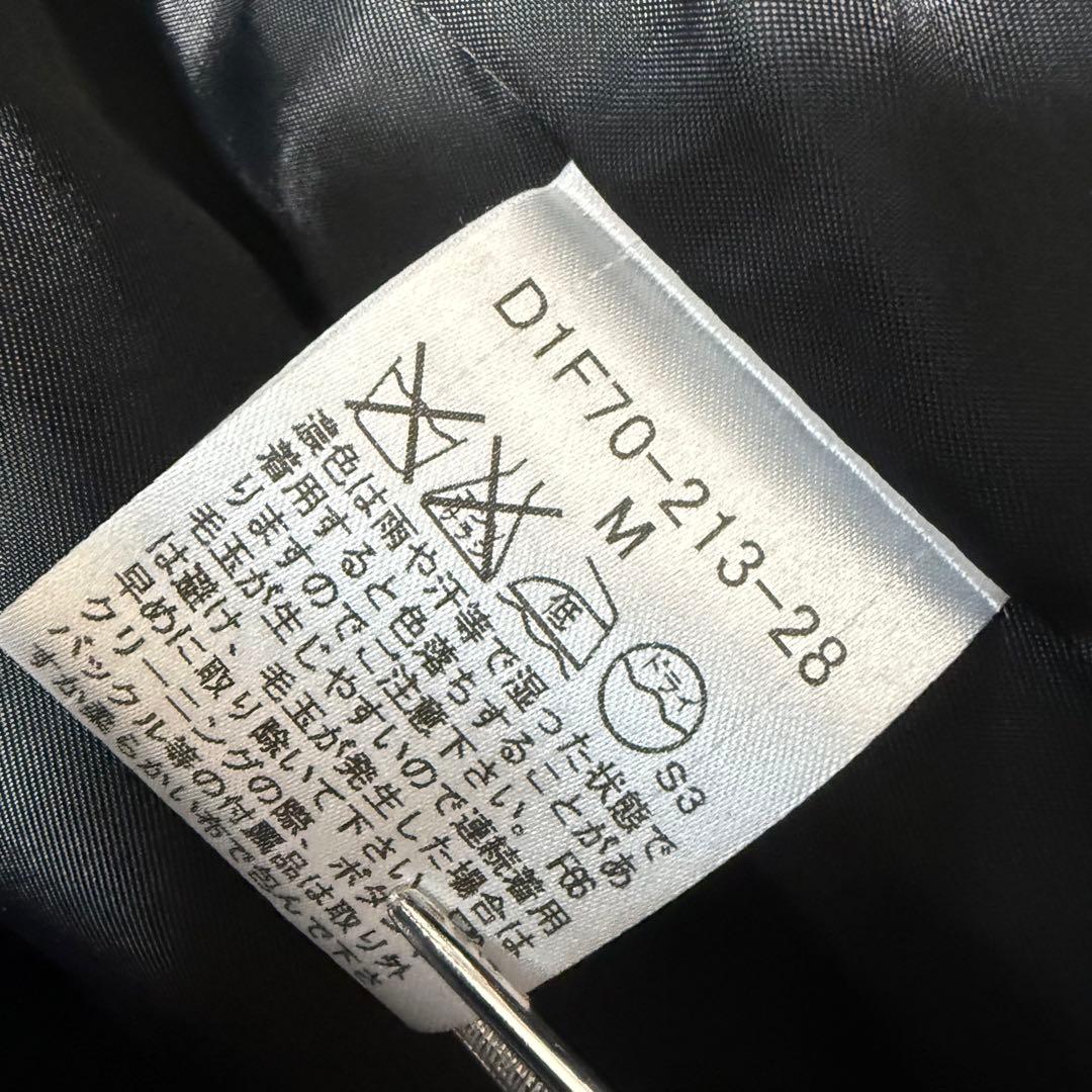 美品　バーバリーブラックレーベル　ピーコート ネイビー ラムウール