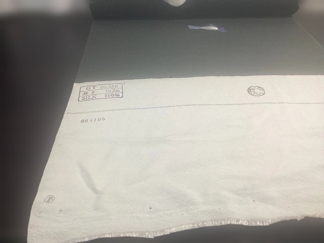 着物 反物 小鳥柄 長さ13.2m 絹100% 未使用品 982