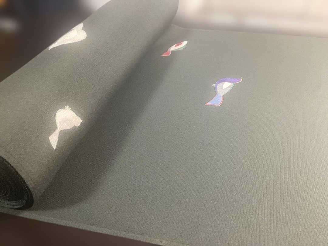 着物 反物 小鳥柄 長さ13.2m 絹100% 未使用品 982