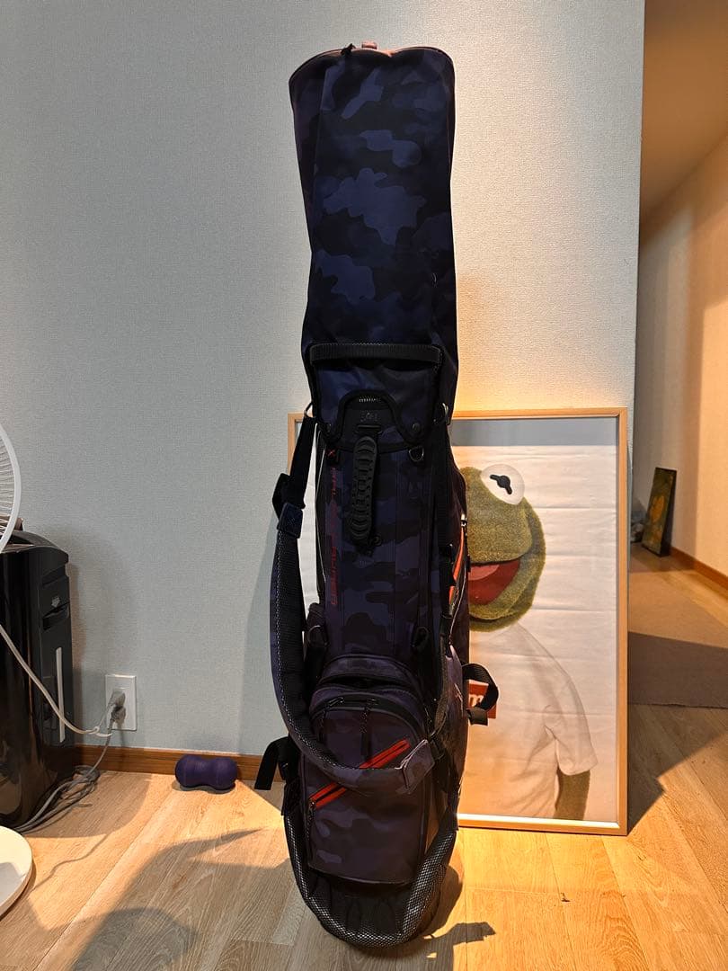 POLO RLX 青迷彩柄ゴルフバッグ
