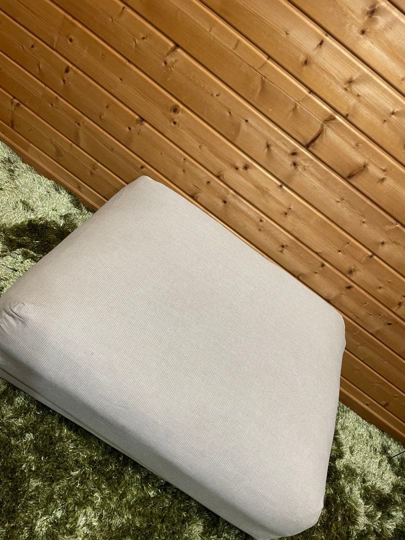 美品　無印良品 MUJI 良品計画 オットマン クッシカバー　脚付き