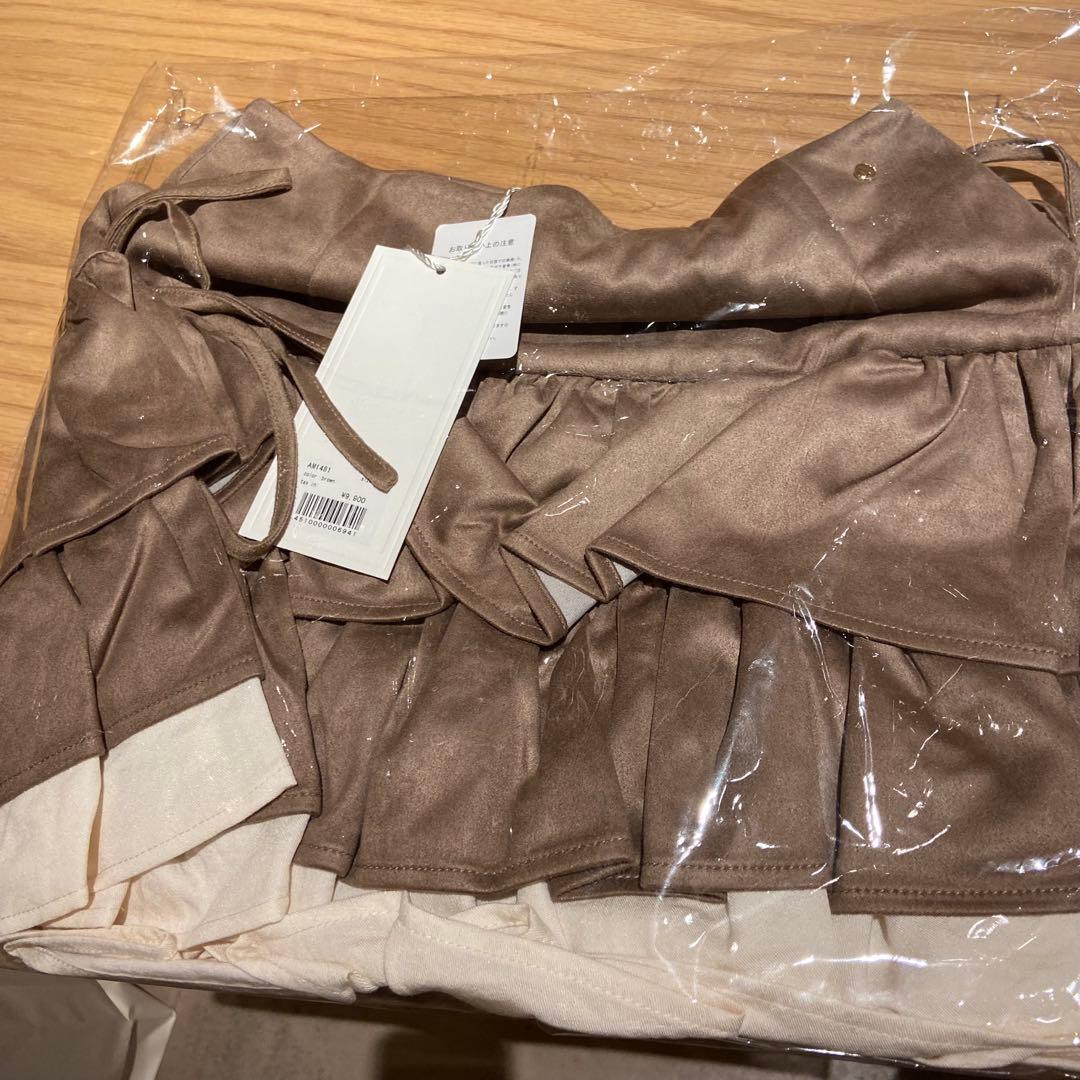 Sサイズ Mel gather skirt brown andmary