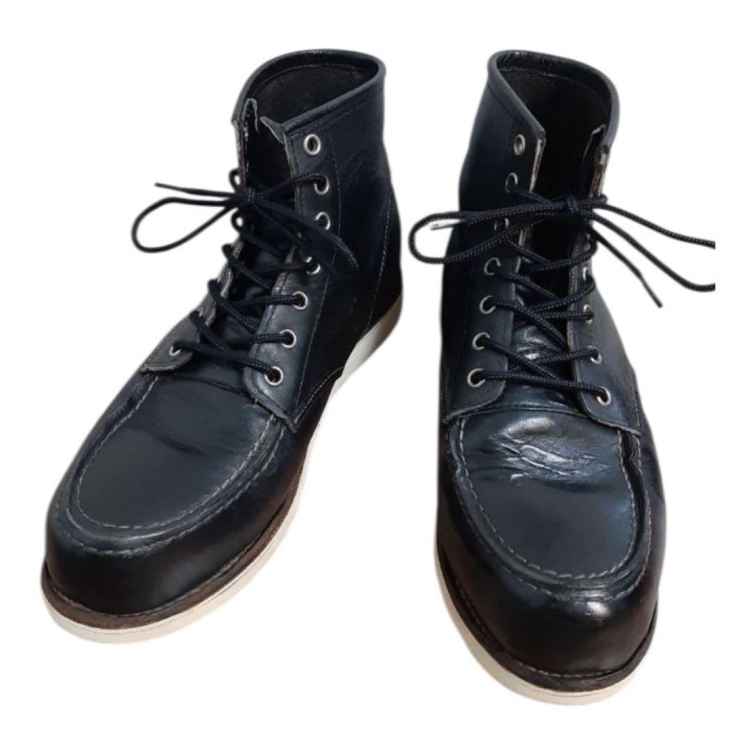 m*e様 レッドウィング　サイズ９.５Ｅ　２７.５センチ ブラック RED WI