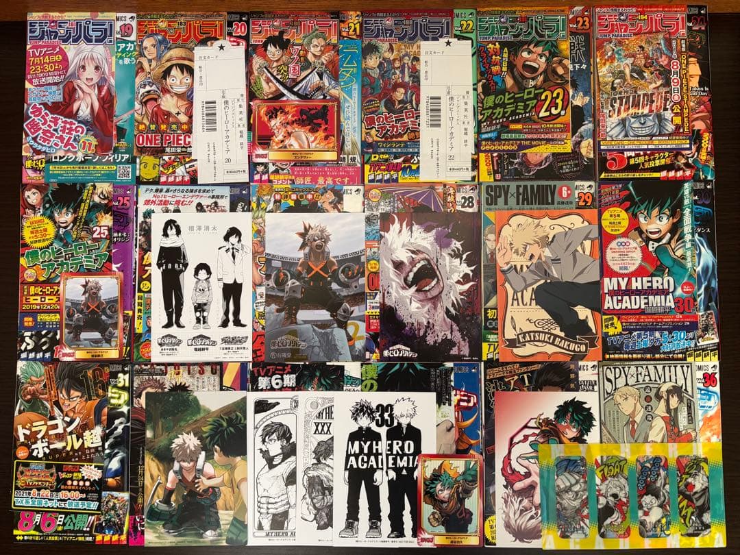 僕のヒーローアカデミア 1〜42巻 全巻初版 帯 チラシ 限定カバー 特典5冊