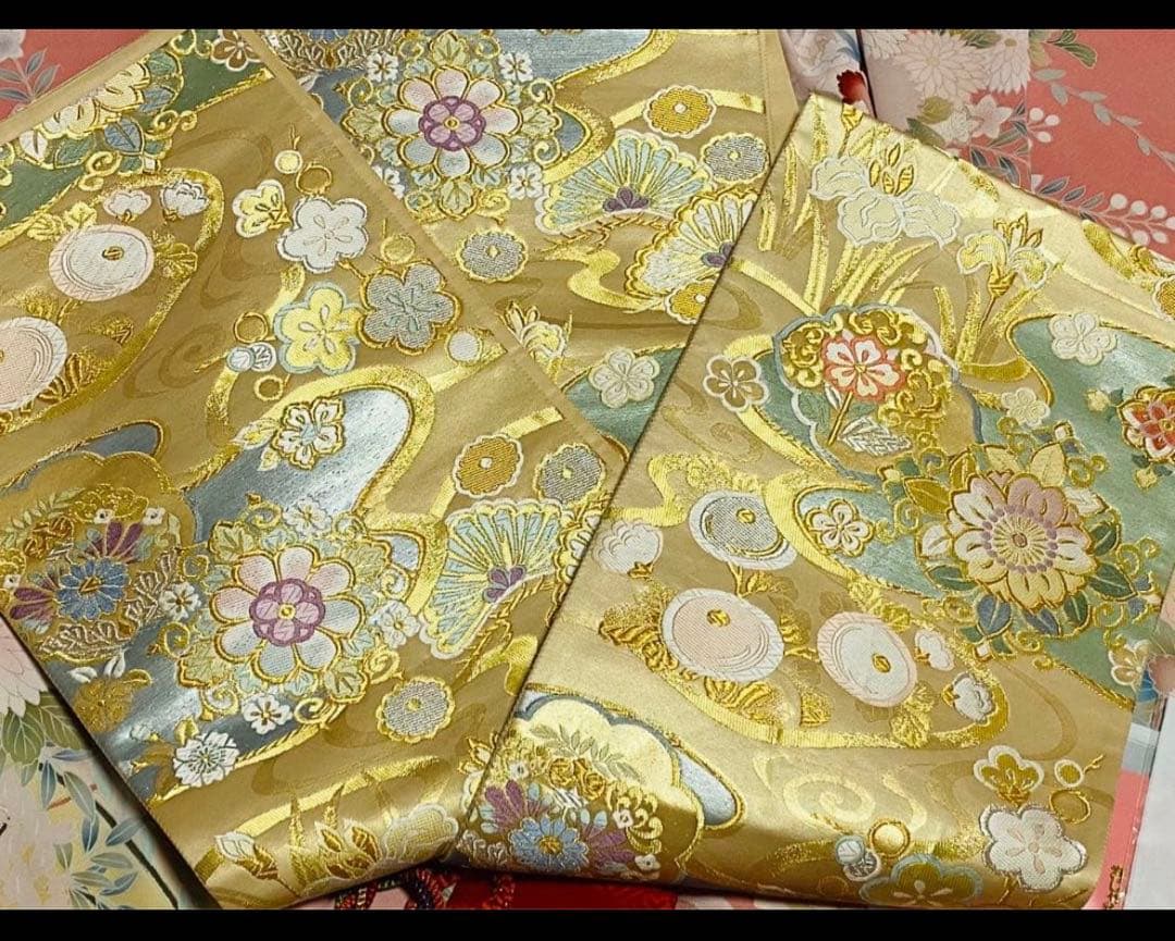 振袖フルセット　正絹　手書き京友禅　トールサイズ　ピンク　成人式