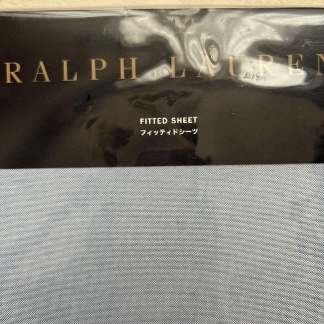 ラルフローレン　オックスフォードソリッド　フィッテッドシーツ　ダブルサイズ