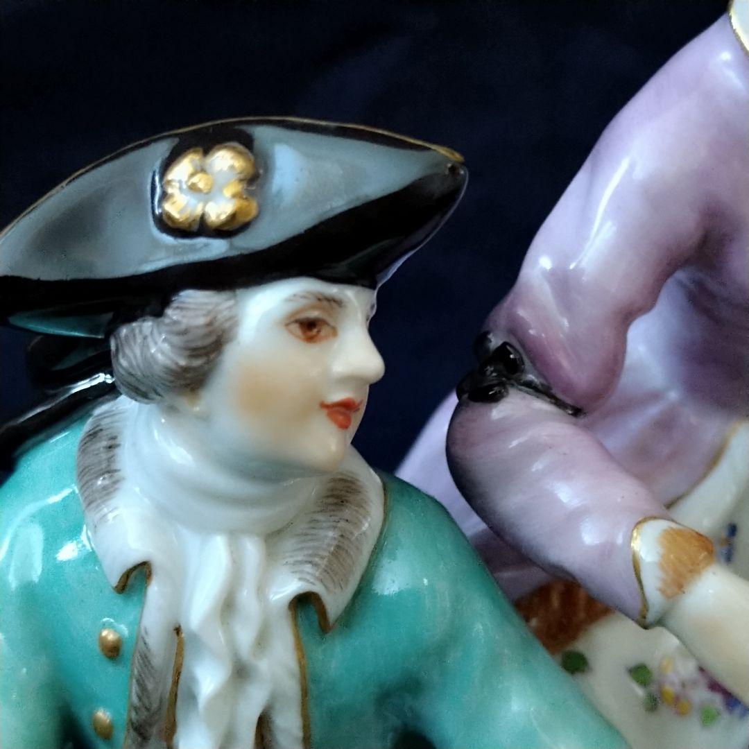 T・I✤マイセン(Meissen)フィギュリン『二人のアイススケーター』