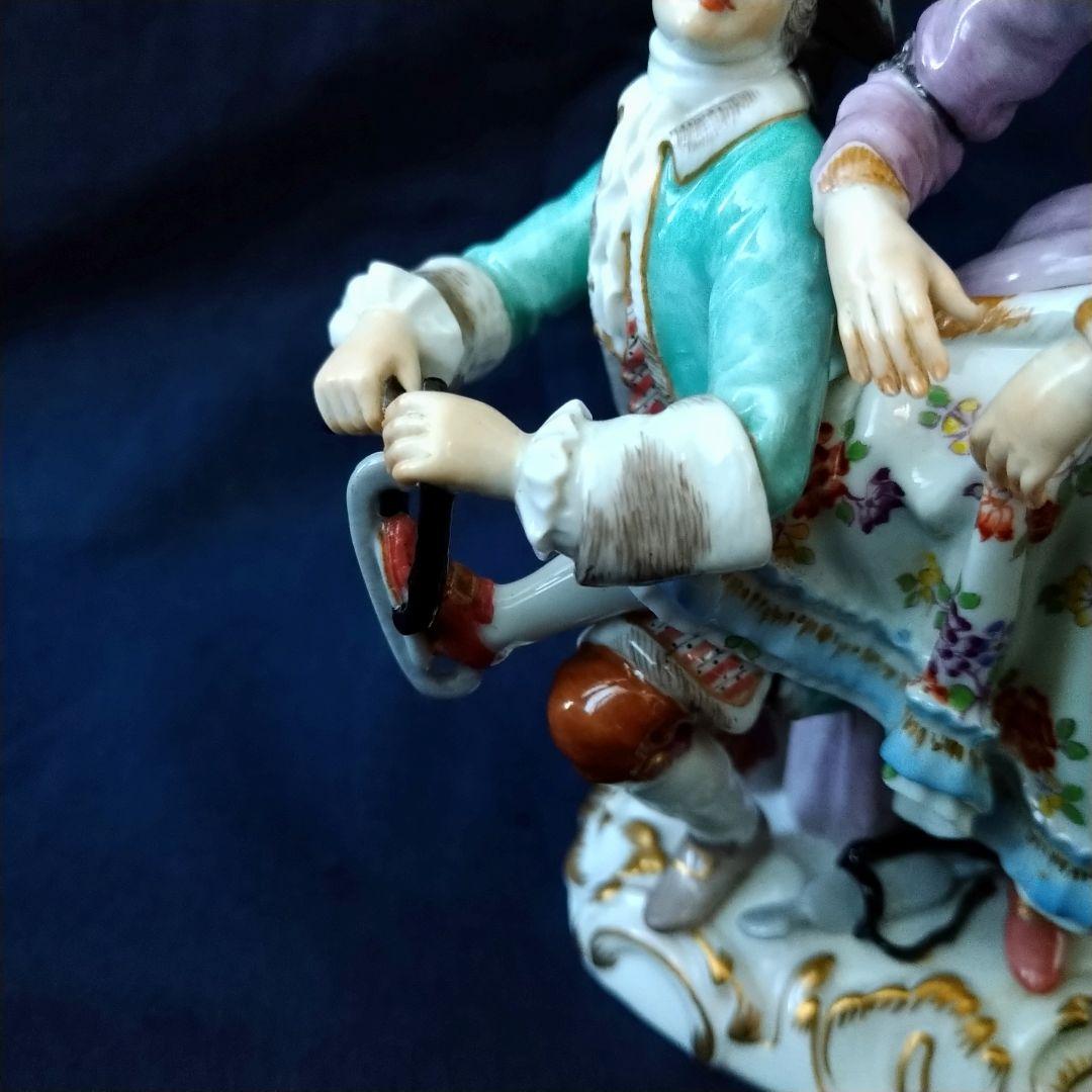 T・I✤マイセン(Meissen)フィギュリン『二人のアイススケーター』