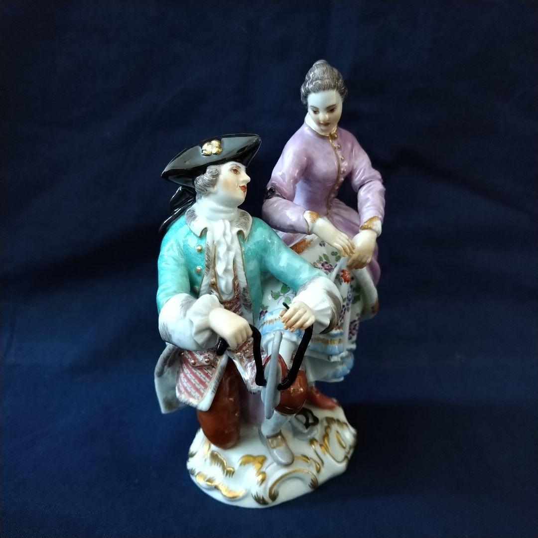 T・I✤マイセン(Meissen)フィギュリン『二人のアイススケーター』