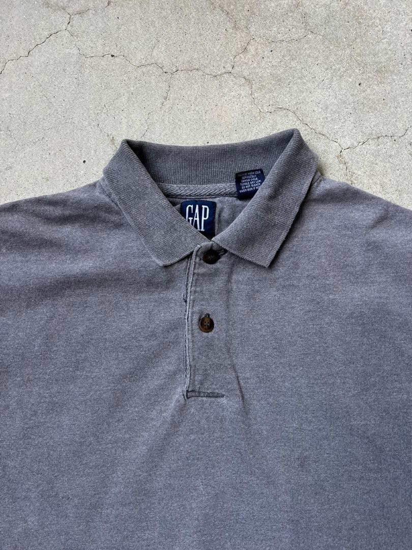 激レア 90’s OLD GAPギャップ オールドギャップ 長袖 ポロシャツ