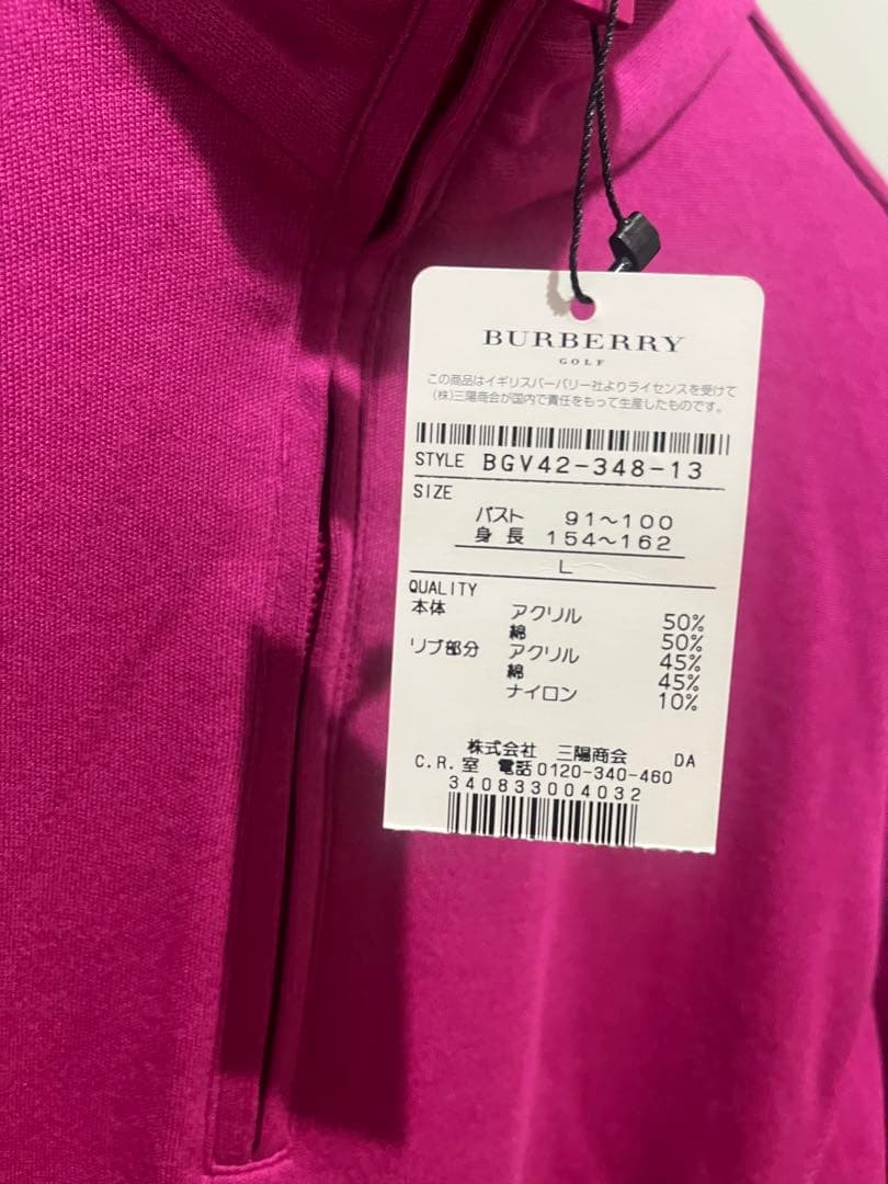 BURBERRY GOLF レディースウェア　Lサイズ 新品未使用