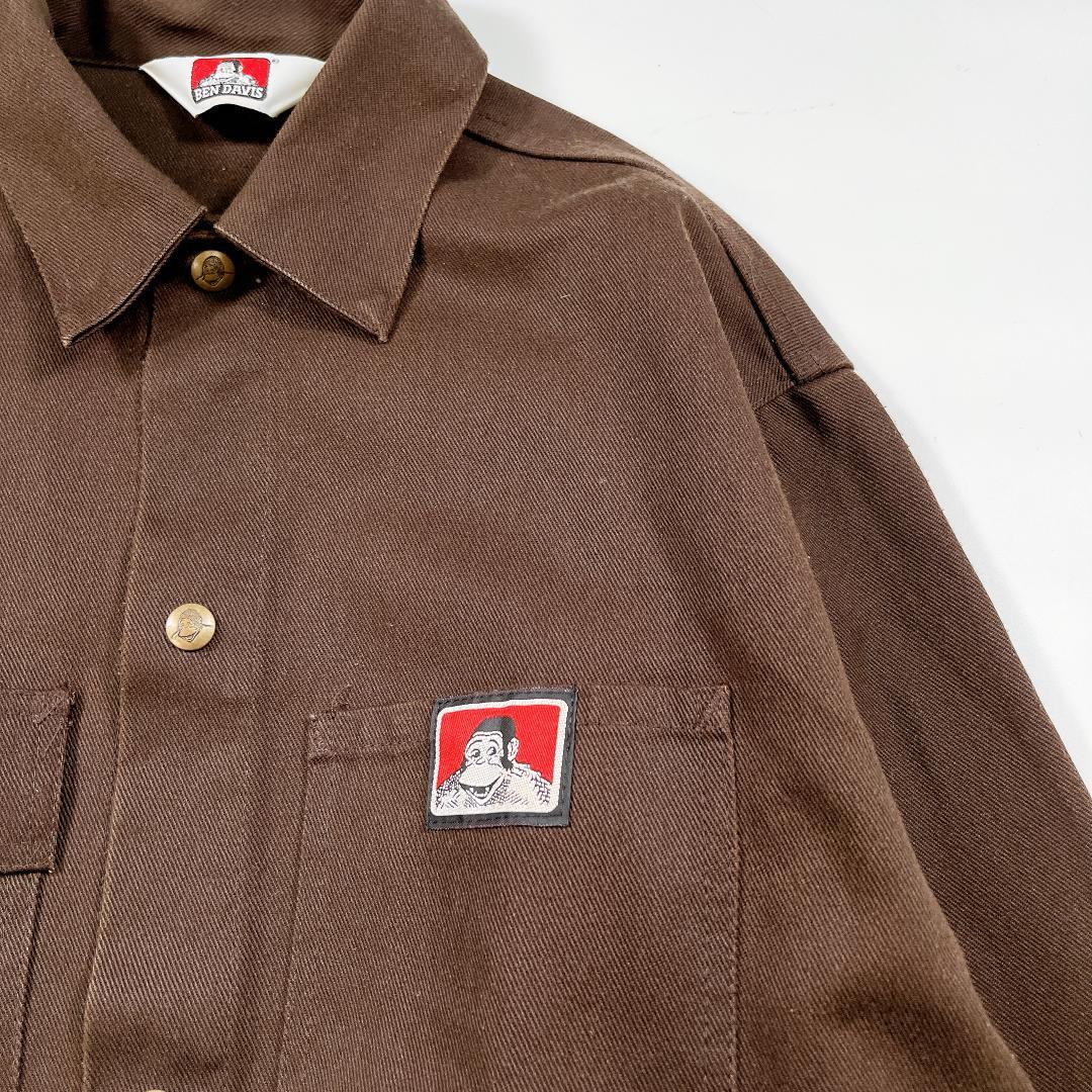 BEN DAVIS ベンデイビス カバーオール USA製 ブラウン M