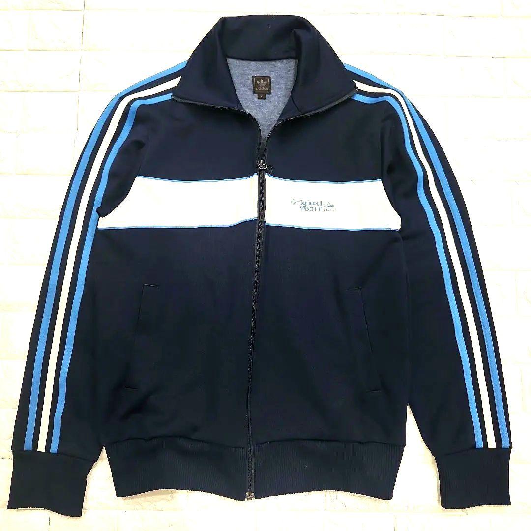 90s　アディダス　トラックジャケット　万国旗　ロゴ刺繍　L　y2k