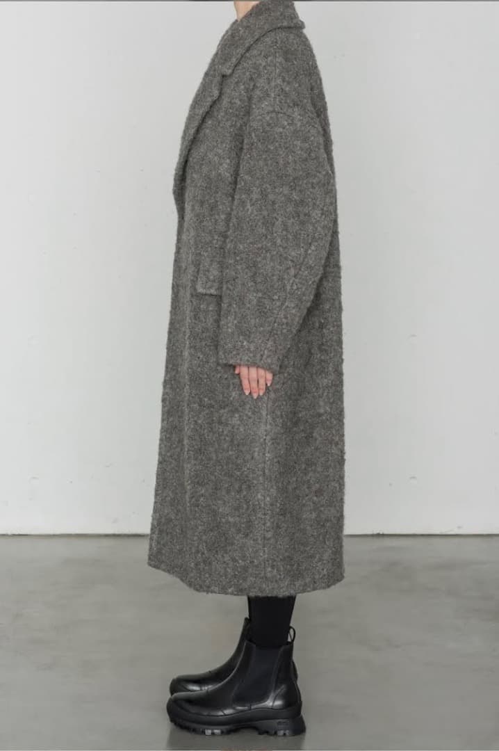 専用★HYKE完売ASTRAKHAN D/B COAT★グレー★サイズ1新品