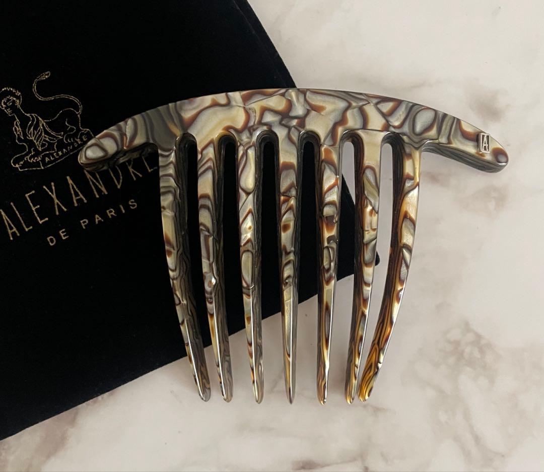 美品ALEXANDRE DE PARIS◆コーム型ヘアアクセサリー 簪 夜会巻き