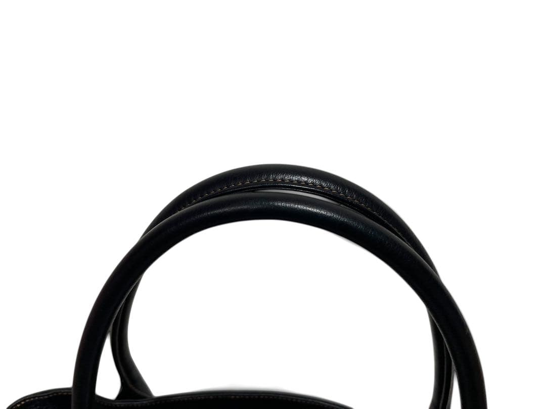 【美品】Kitamura キタムラ トートバッグ レザー シボ革 黒 ポーチ付き