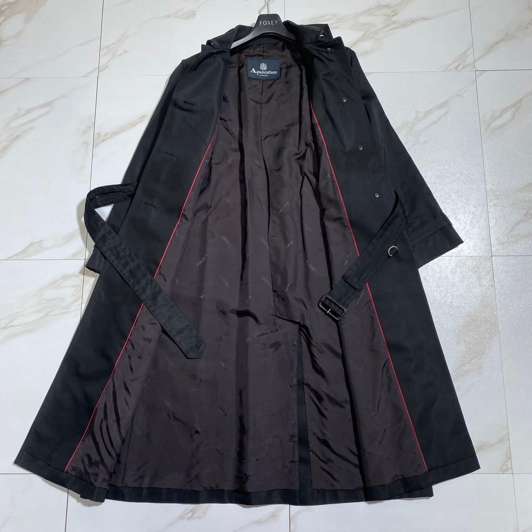 現行♡アクアスキュータム トレンチコート シャドーロゴ裏地 美品