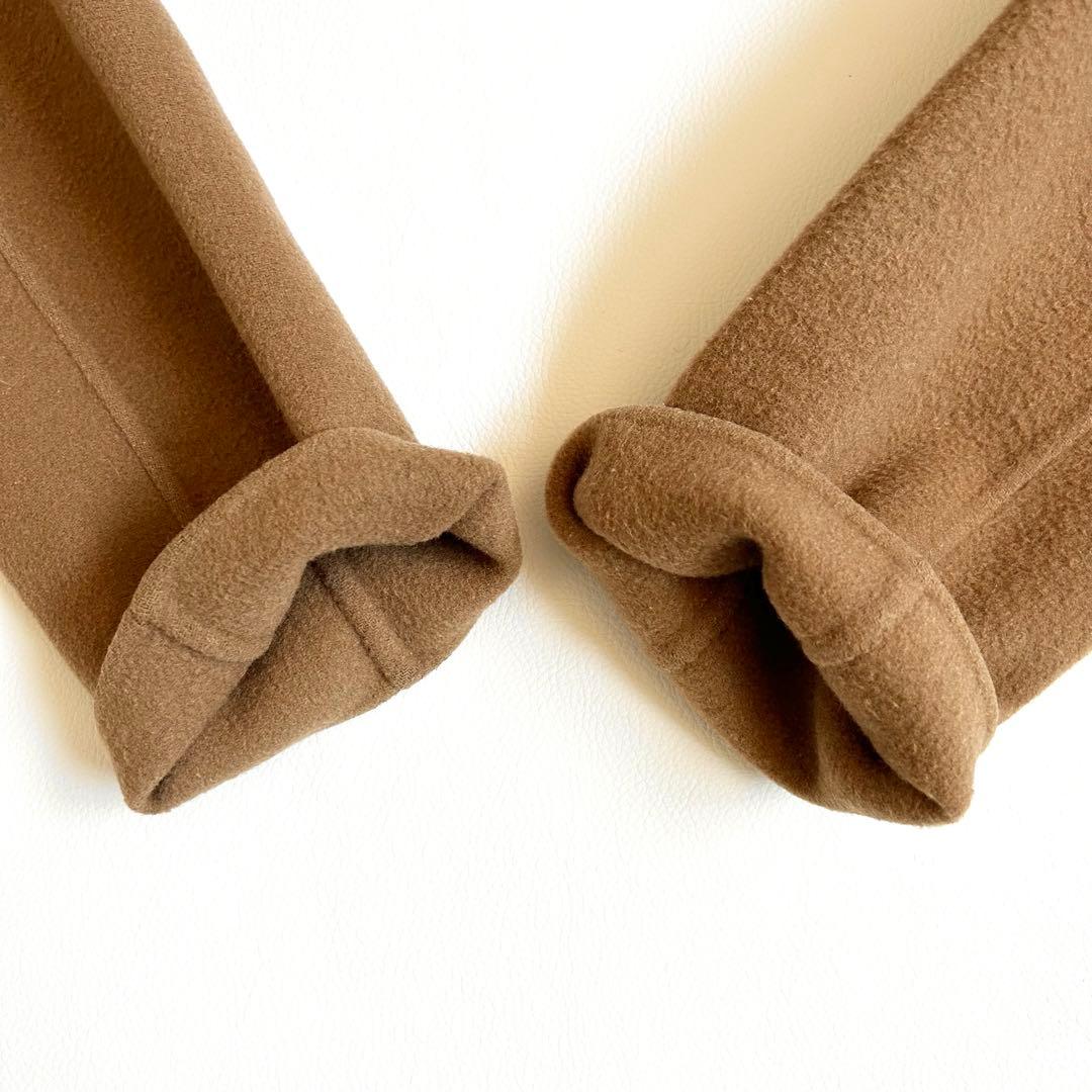 3084y美品 ICB カシミヤ混ロングリバーコート キャメル ベルト付き